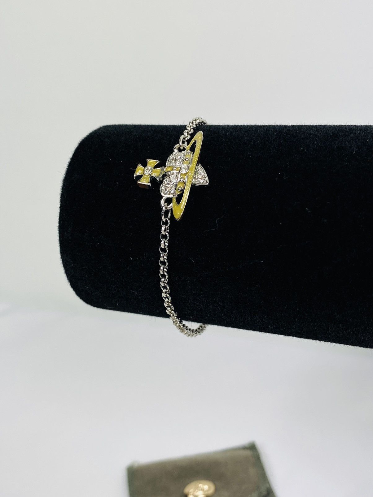 Diamante Heart Orb Bracelet