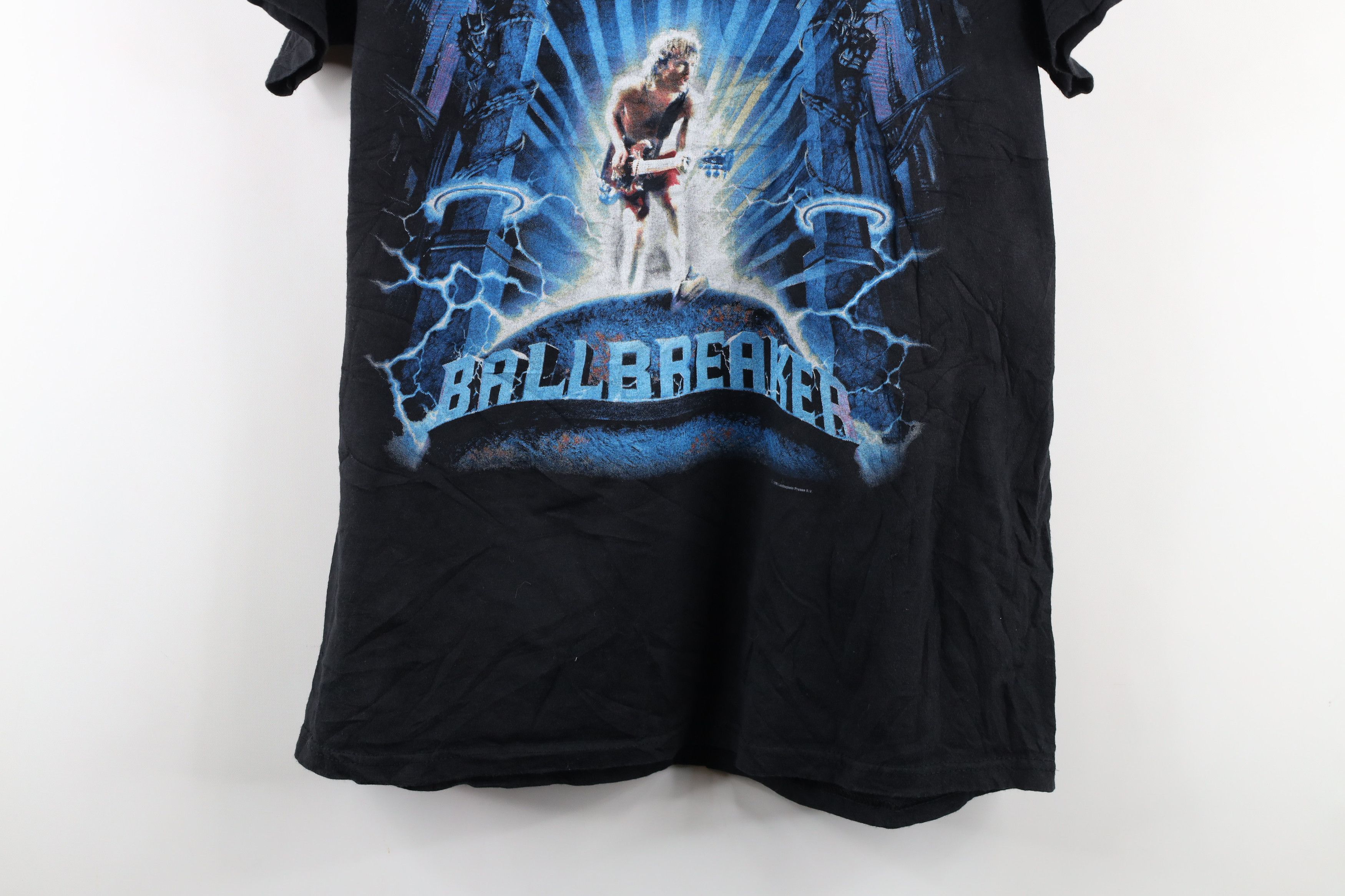 Vintage Vintage 90s Ballbreaker Tour ACDC Band T-Shirt Black Cotton Size US L / EU 52-54 / 3 - 3 Thumbnail