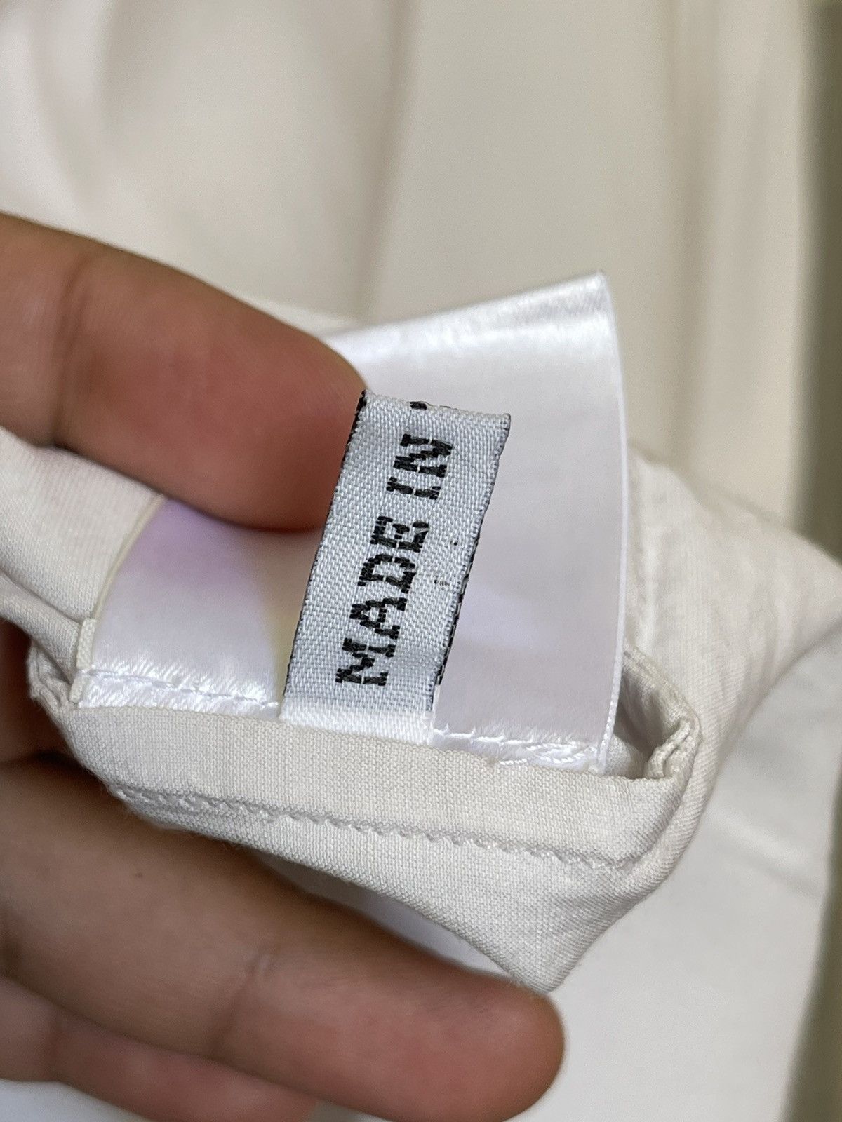 Ann Demeulemeester Ann Demeulemeester White Rayon Pocket Button Shirt Mainline Size US M / EU 48-50 / 2 - 12 Thumbnail