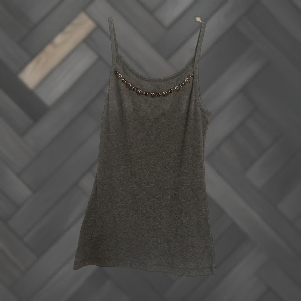 Mossimo Mossimo Supply Co Womens Tank Top Gray Medium With Design Size M / US 6-8 / IT 42-44 - 1 Thumbnail