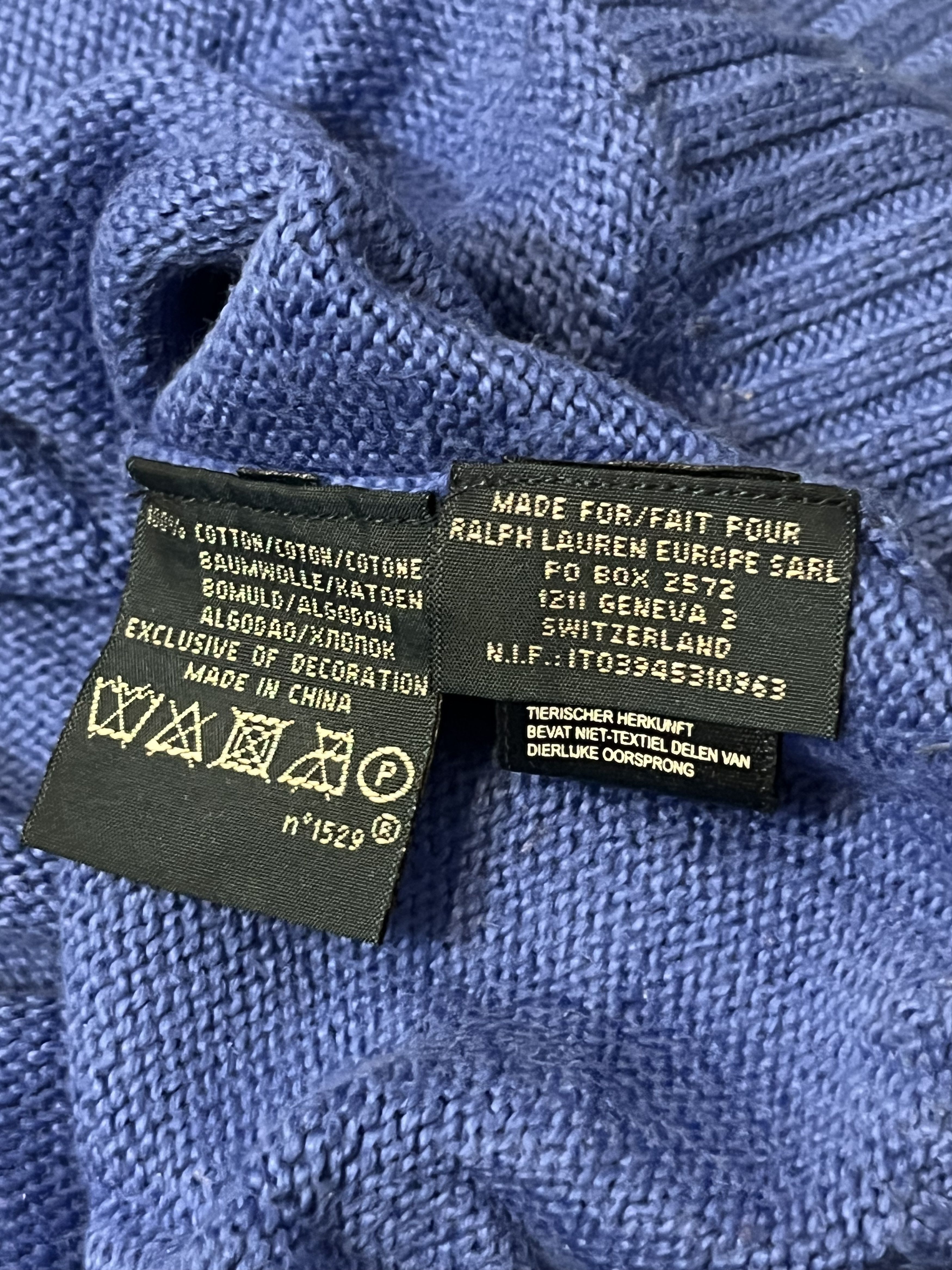 Polo Ralph Lauren × Vintage 90s Polo Ralph Lauren 1/4 Turtleneck Zipper Sweater Size US XL / EU 56 / 4 - 6 Thumbnail