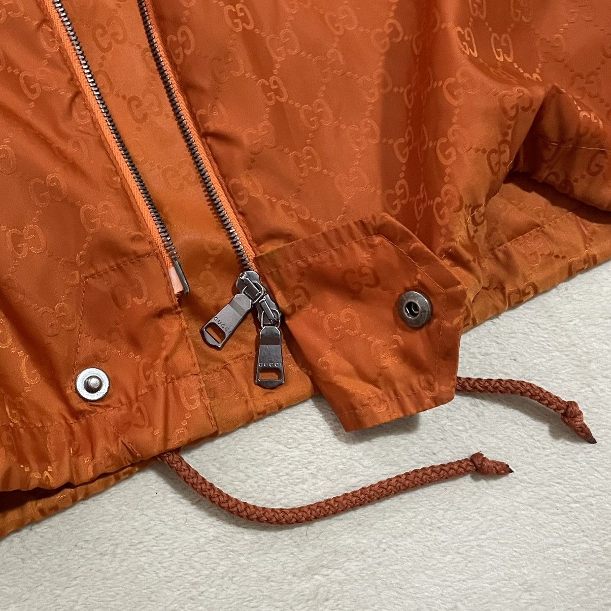 Gucci Gucci GG Monogram Orange Rare Light Jacket Luxury rap y2k Size US M / EU 48-50 / 2 - 9 Thumbnail