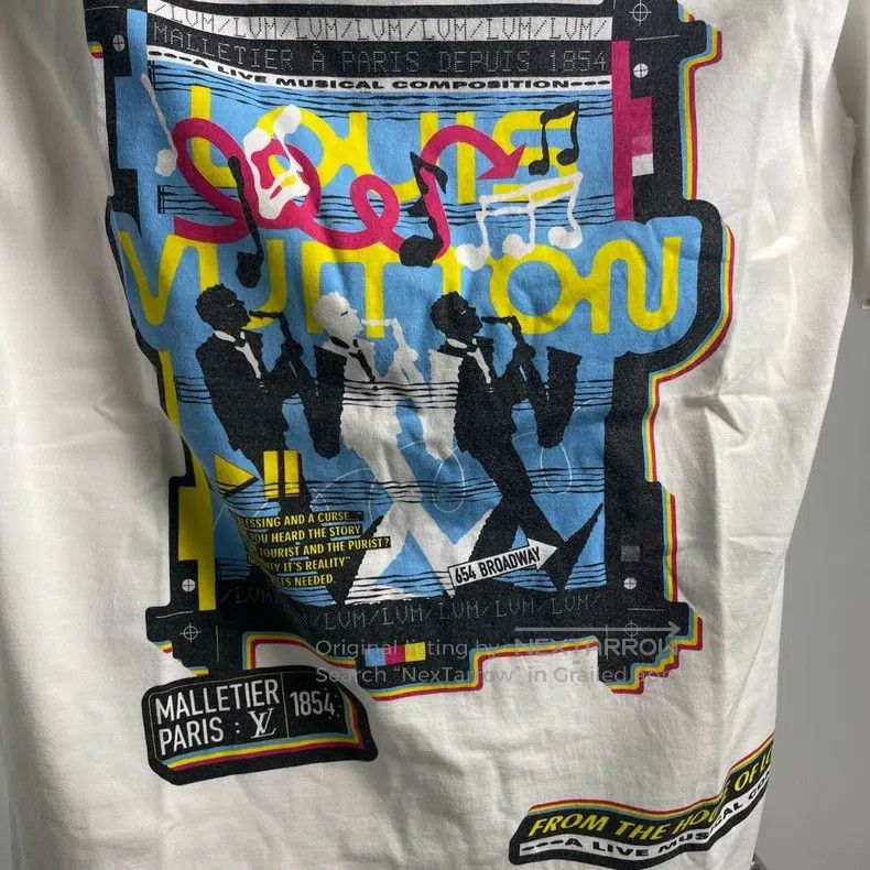 Louis Vuitton Louis Vuitton White band print short sleeve Size US L / EU 52-54 / 3 - 1 Thumbnail