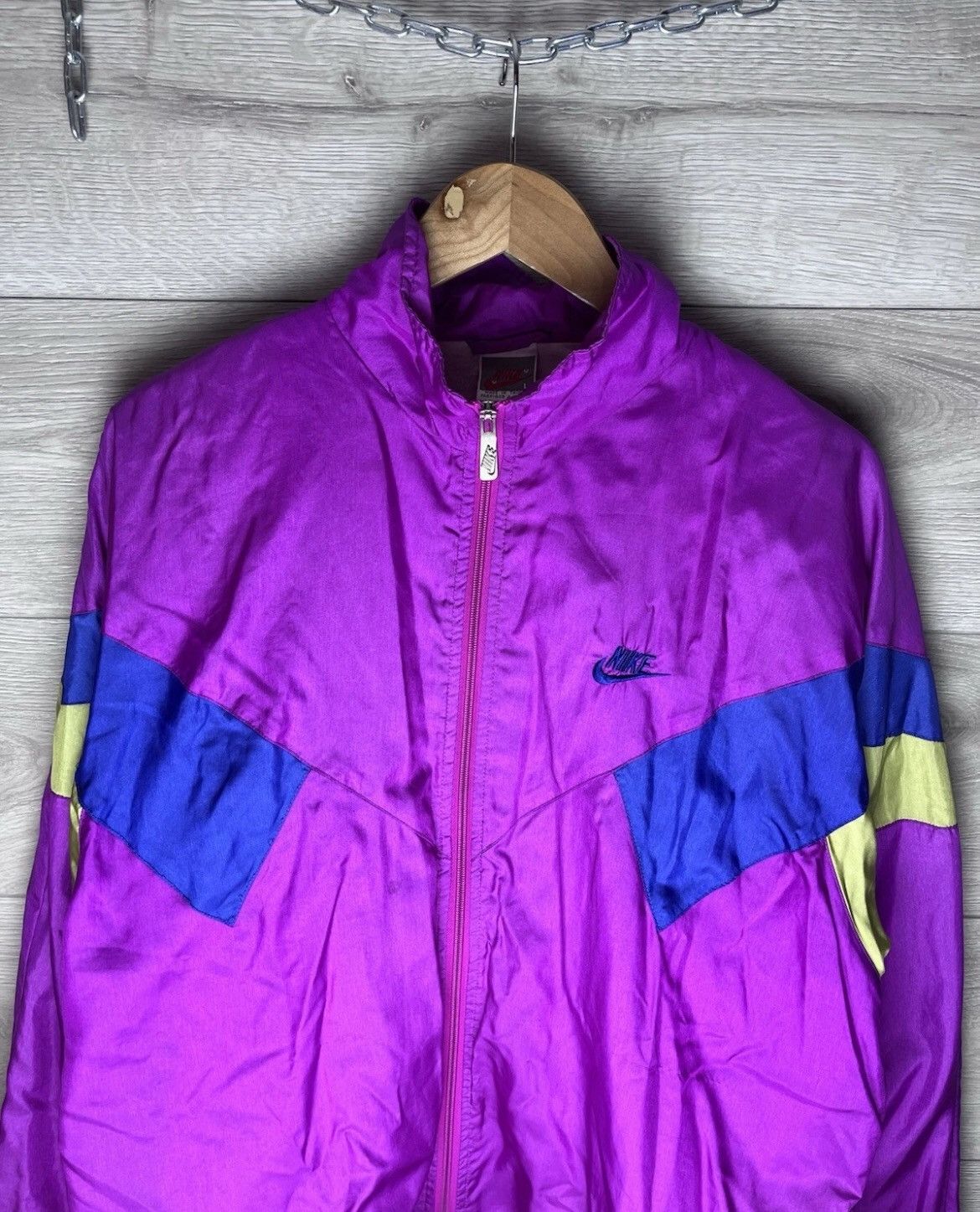 Nike VINTAGE DENIM JACKET NIKE 1990s MENS SIZE L CASUAL Size US L / EU 52-54 / 3 - 2 Thumbnail
