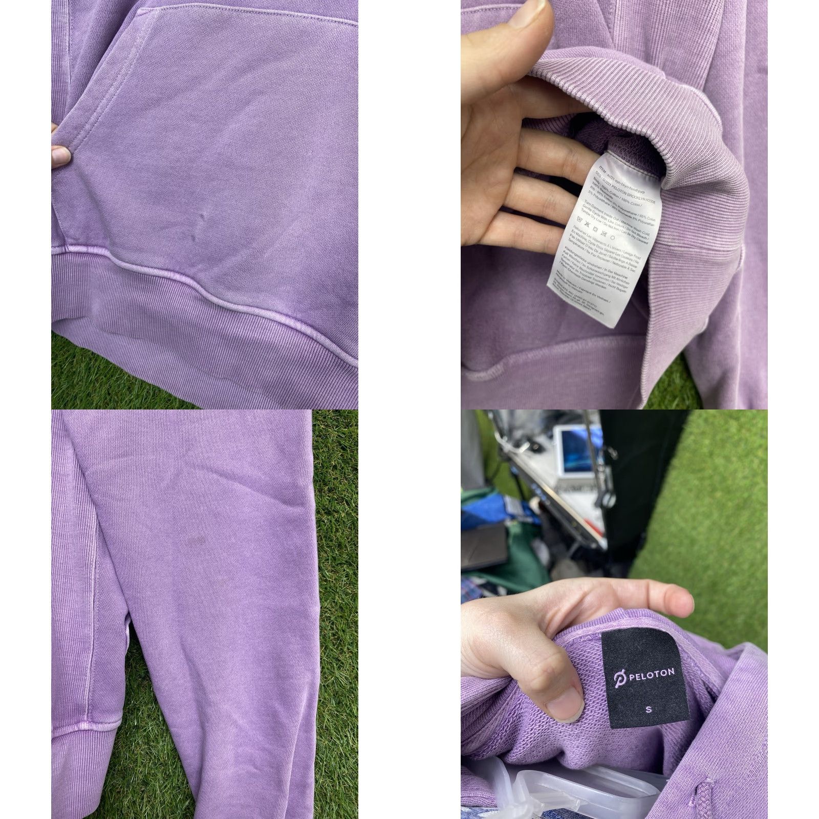 Vintage Peloton Hoodies Womens Small Purple Lilac Lavender Activewear Biking Sports Shirt Pullover Crew Size S / US 4 / IT 40 - 8 Thumbnail