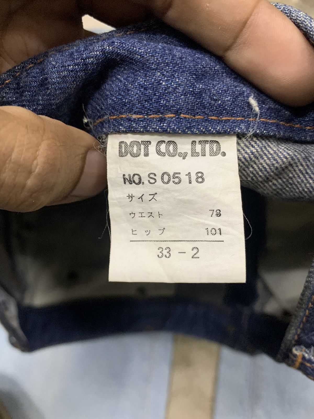 If Six Was Nine 90s BISON DOUBLE COLOUR FLARE JEANS Size US 32 / EU 48 - 11 Thumbnail