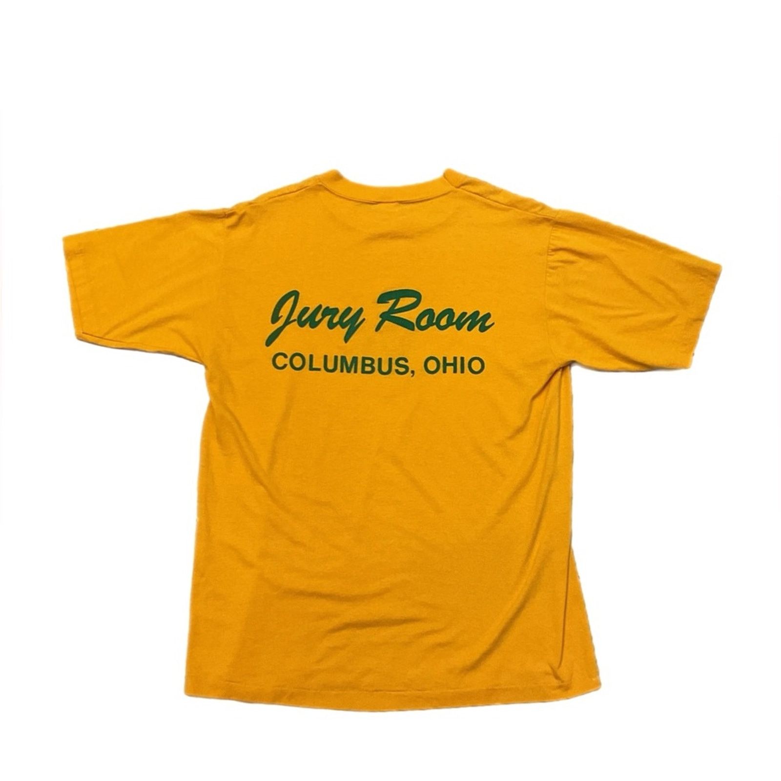 Vintage Vintage 80s Sportswear Cannabis Narcotics yellow T-Shirt Size US L / EU 52-54 / 3 - 2 Thumbnail