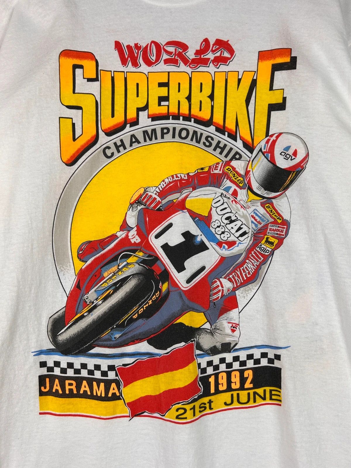 Vintage World superbike championship jarama tee from 1992 roku Size US L / EU 52-54 / 3 - 3 Thumbnail
