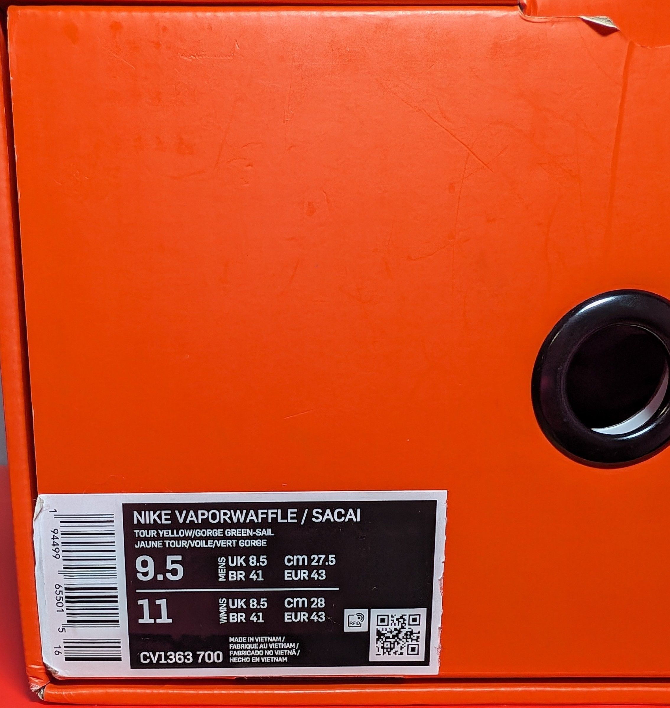 Nike × Sacai Size 9.5 - Nike Sacai x VaporWaffle Tour Yellow Size US 9.5 / EU 42-43 - 8 Thumbnail