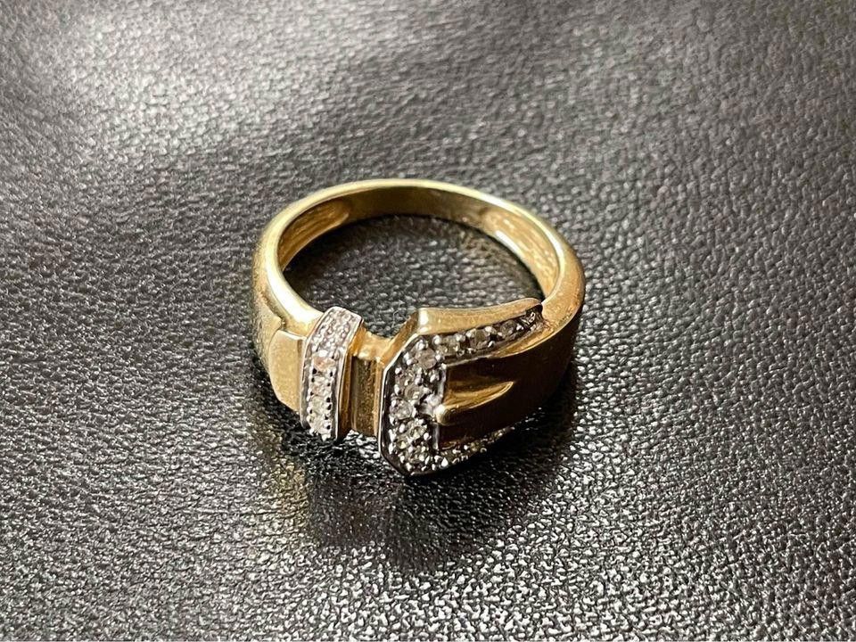 Designer Vintage Diamond 14K Gold Ring Size ONE SIZE - 2 Thumbnail