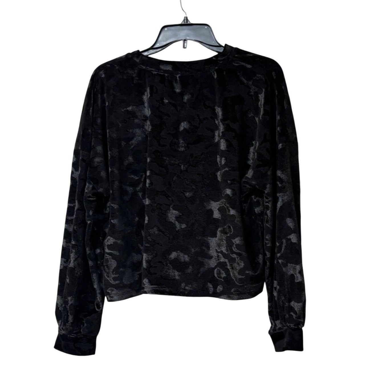 Other Freshman Womens Juniors Burnout Pattern Cropped Pullover Sw Size M / US 6-8 / IT 42-44 - 10 Thumbnail
