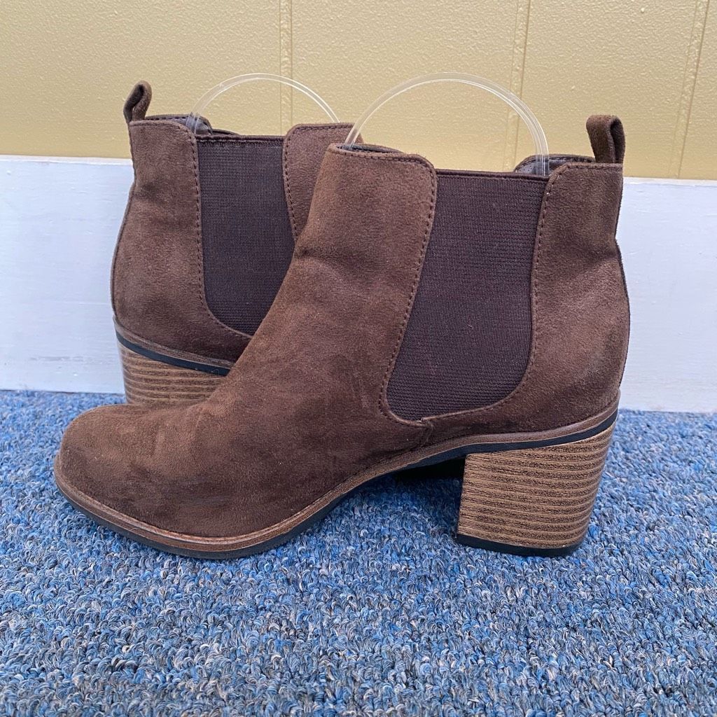 Other White Mountain women 6.5 pull on heeled ankle booties brown Size US 6.5 / IT 36.5 - 2 Thumbnail