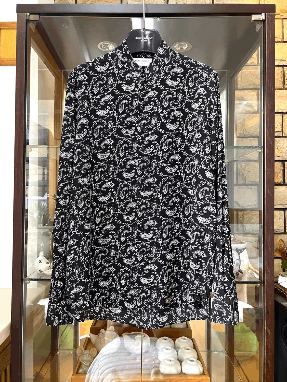 Sz 39 Saint Laurent Paris 15SS Bandannaa Pattern Shirt-2507
