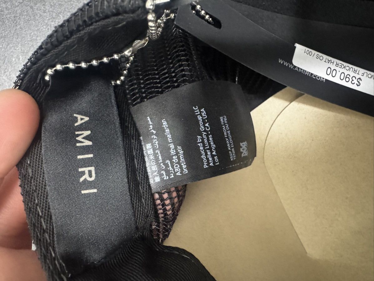 Amiri Amiri Jazz Wolf Trucker Hat Size ONE SIZE - 10 Thumbnail