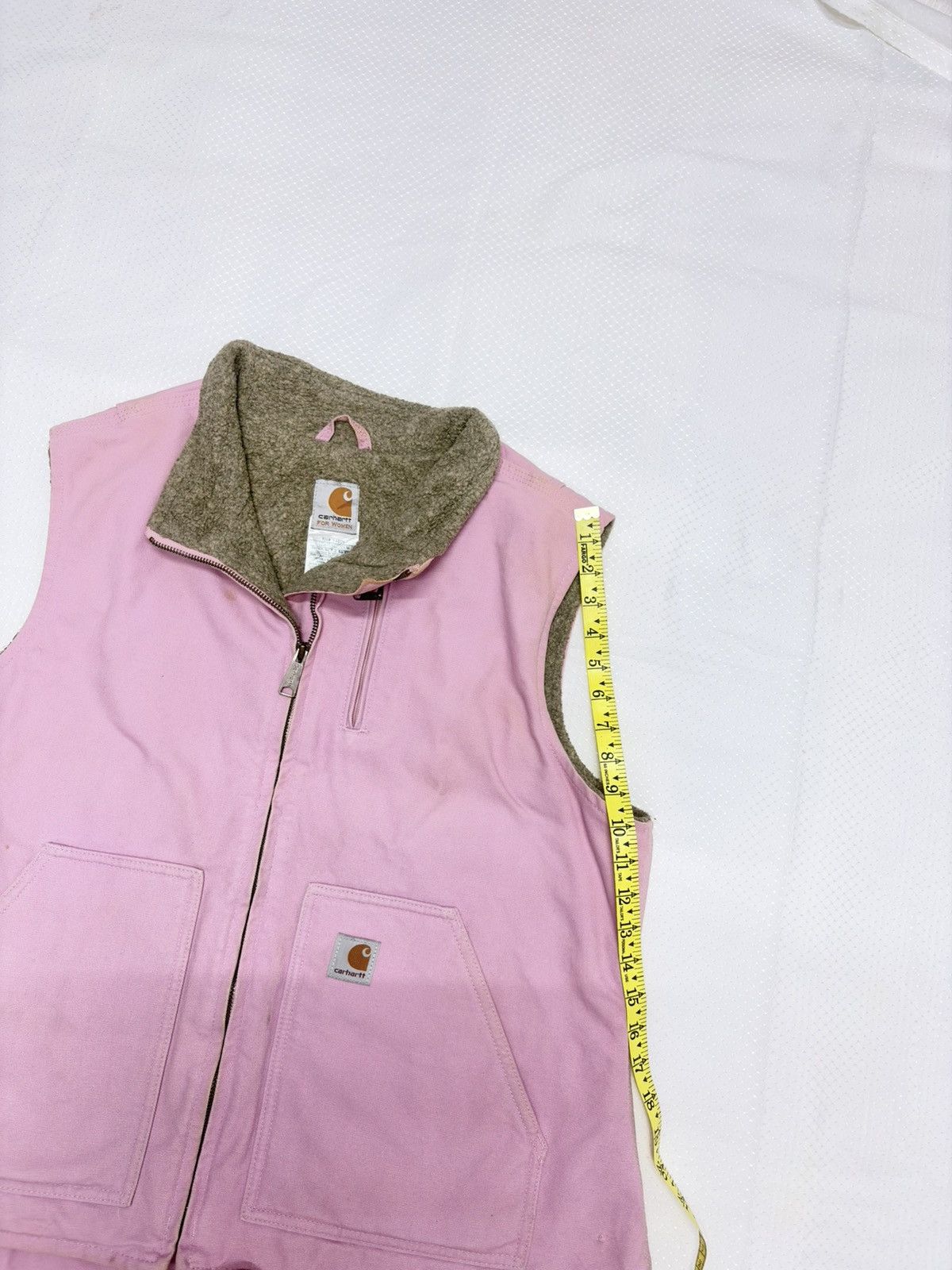 Carhartt Vintage Carhartt Sandstone Sherpa-Lined Vest - Size XL / US 12-14 / IT 48-50 - 12 Thumbnail