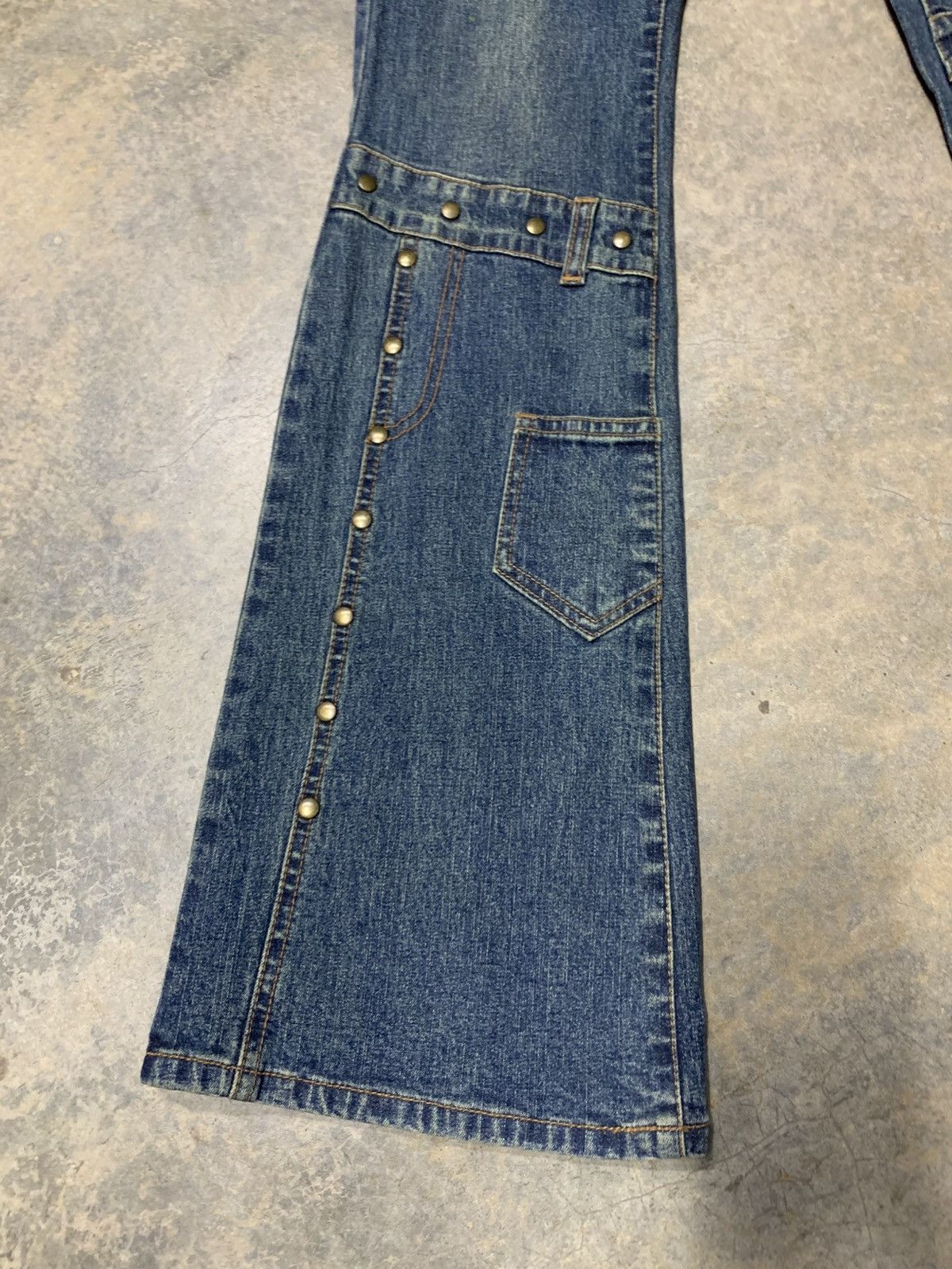 If Six Was Nine Flare studd jean JKG JEAN Size US 28 / EU 44 - 8 Thumbnail