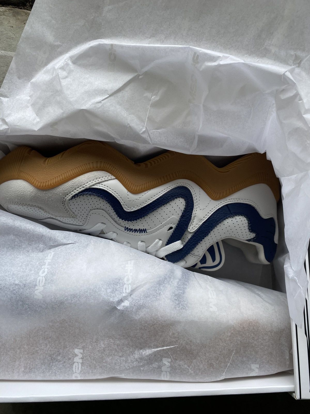 MSCHF MSCHF V2 Wav White Navy Size US 10 / EU 43 - 2 Thumbnail