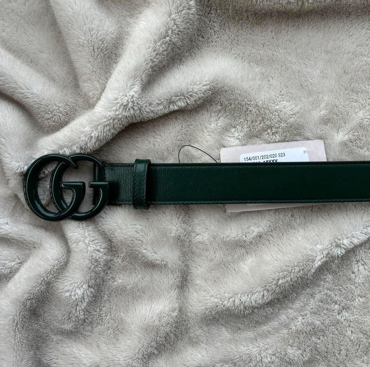Gucci Gucci Forest Green GG Marmont Belt Size 36 - 2 Thumbnail