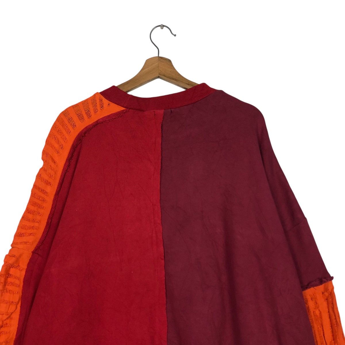 Japanese Brand 📌Vintage Sweatshirt PatchWork Design Pameo Pose Issey Miyake Size US M / EU 48-50 / 2 - 11 Thumbnail