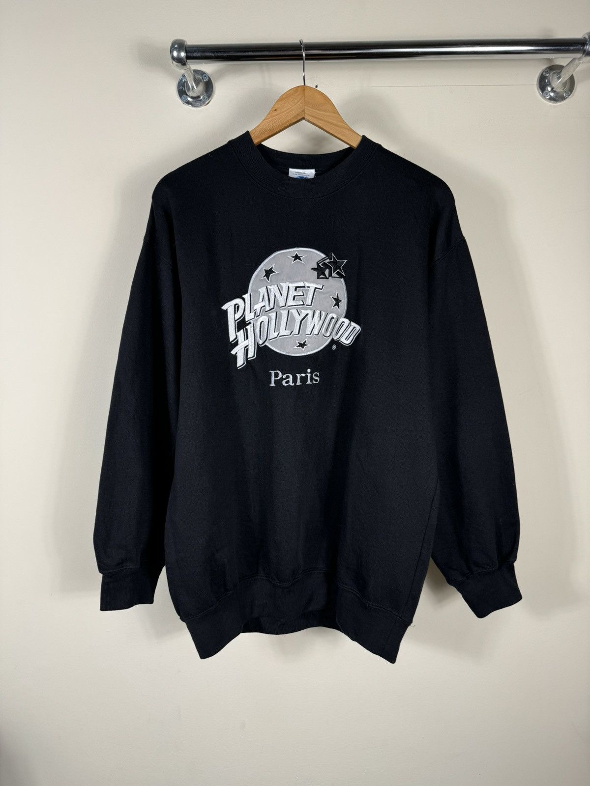 Planet Hollywood × Vintage Vintage Planet Hollywood Paris Made in USA Sweatshirt Size US M / EU 48-50 / 2 - 1 Thumbnail