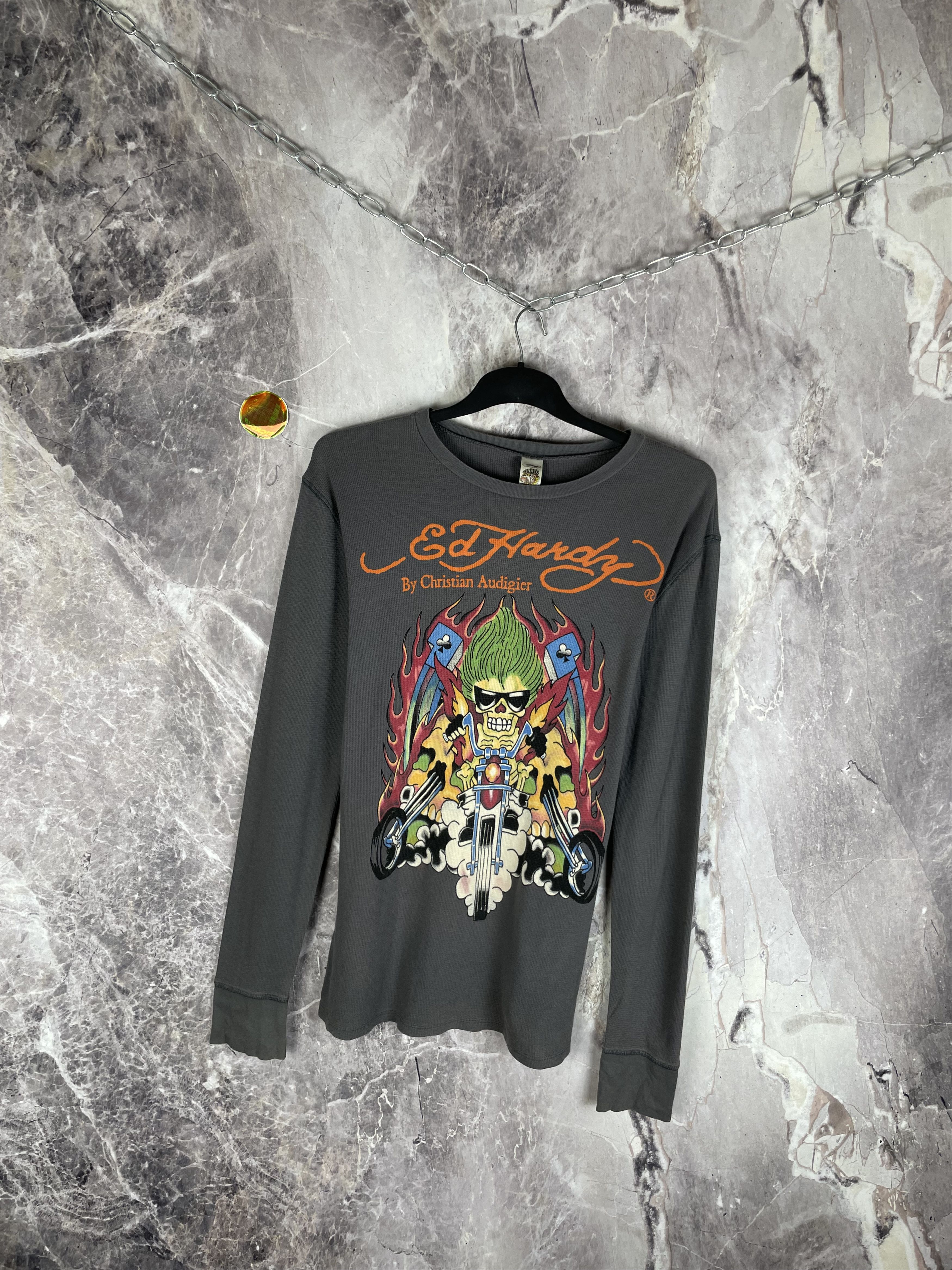 Ed Hardy Ed Hardy Big Logo Long Sleeve Size US M / EU 48-50 / 2 - 2 Thumbnail
