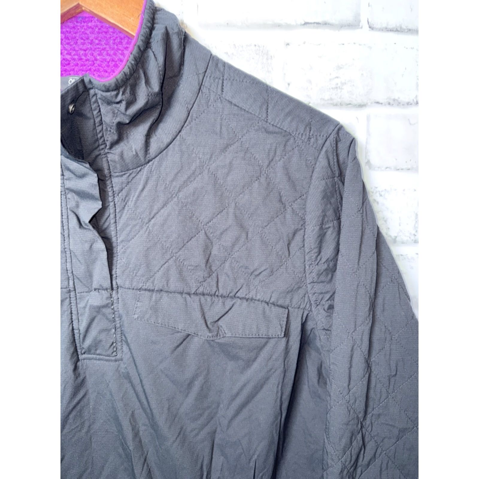 Outdoor Research Outdoor Research Pullover Womens M Black With Purple Fleece Lining Windbreaker Size M / US 6-8 / IT 42-44 - 3 Thumbnail