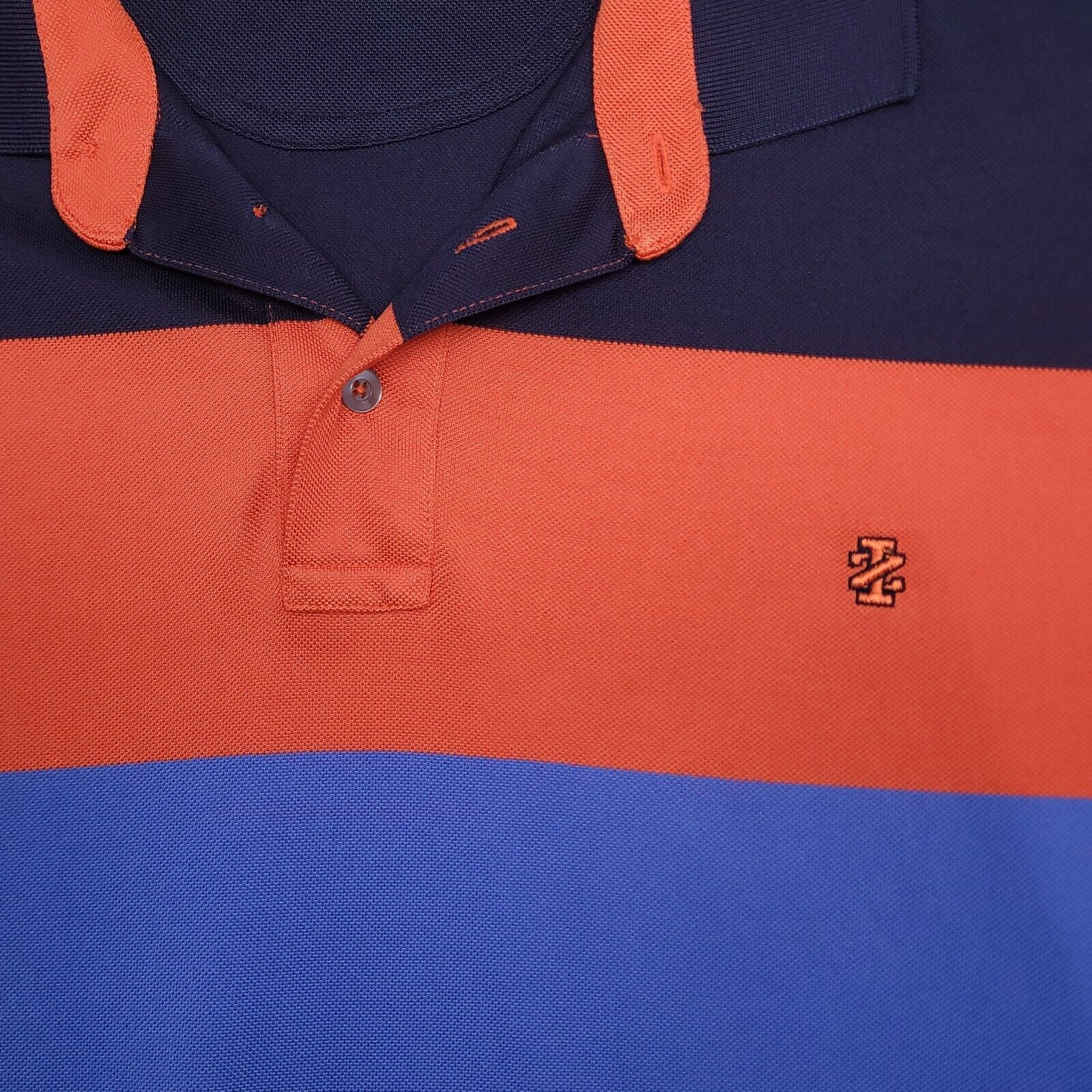 Izod IZOD Pullover Polo Shirt Adult Men Size XL Orange Blue Black Size US XL / EU 56 / 4 - 6 Thumbnail