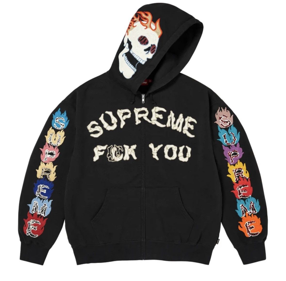 Supreme × Undercover Supreme Undercover Black Zip Up Hoodie