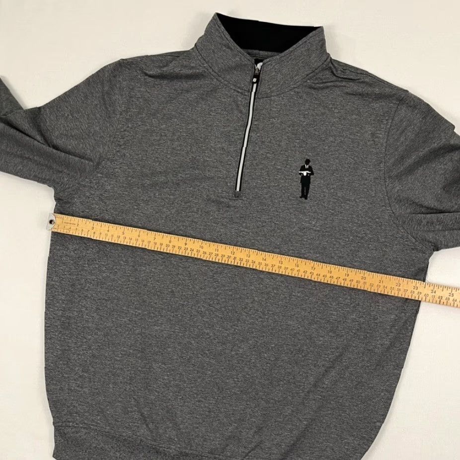 Footjoy FootJoy Pullover Men Medium Gray Quarter Zip Golf Jacket FootJoy Gray 1/4 Zip Activewear Sports Athleisure Outdoor Size US M / EU 48-50 / 2 - 5 Thumbnail