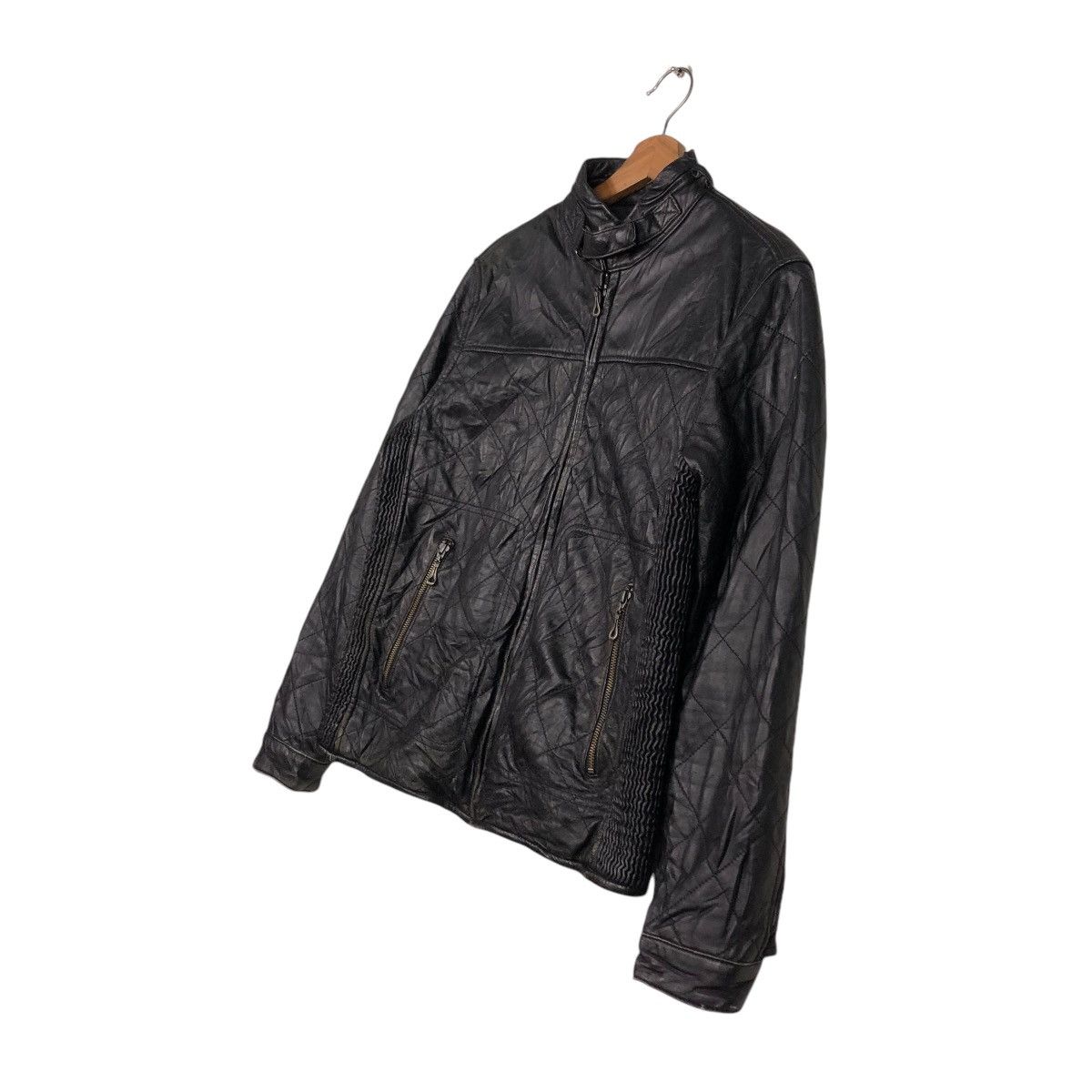Japanese Brand 🔥VINTAGE BIKER LEATHER JACKET MALE & CO 14th ADDICTION Size US M / EU 48-50 / 2 - 4 Thumbnail