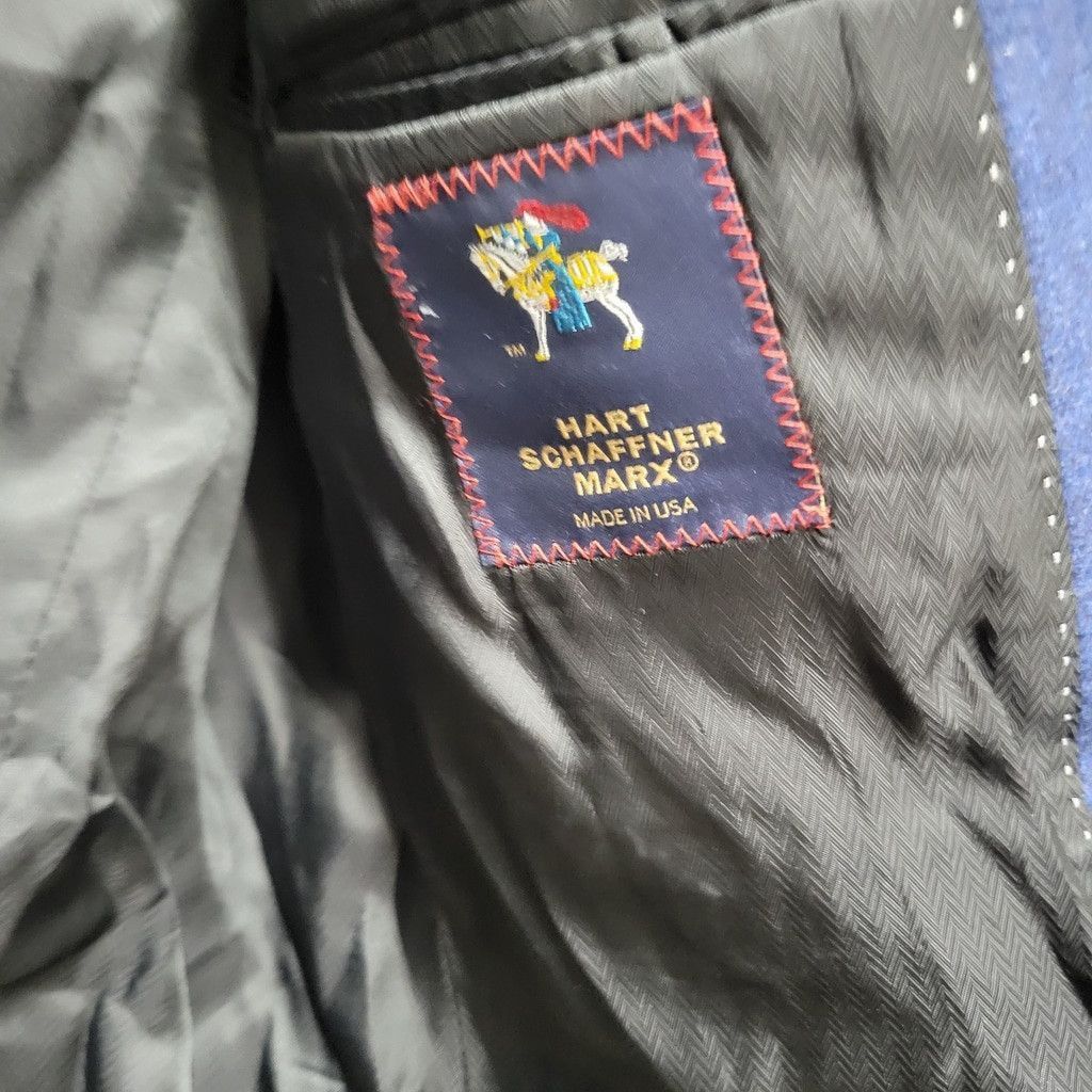 Hart Schaffner Marx Hart Schaffner Marx Shawn Darst Wool Cashmere Sport Coat Size 40S - 7 Thumbnail