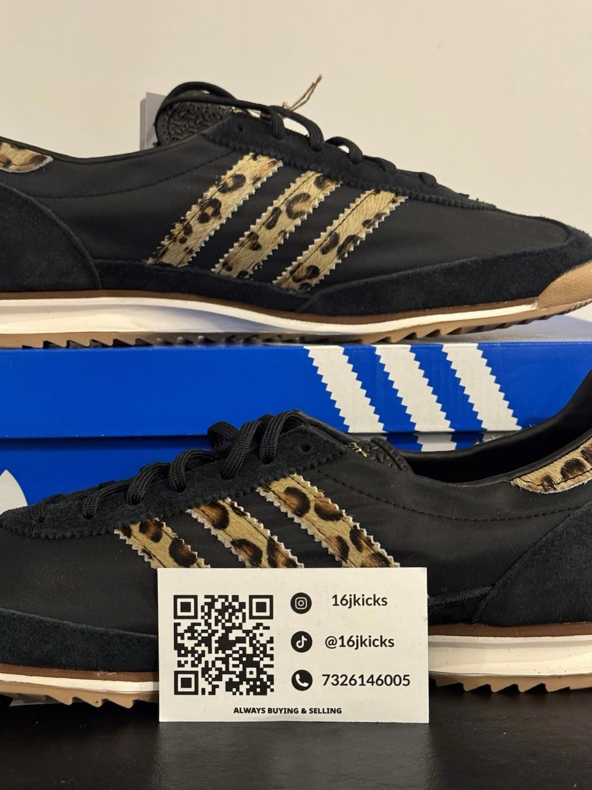 Adidas Size 10.5 - Adidas SL72 OG Leopard W Size US 10.5 / IT 40.5 - 2 Thumbnail