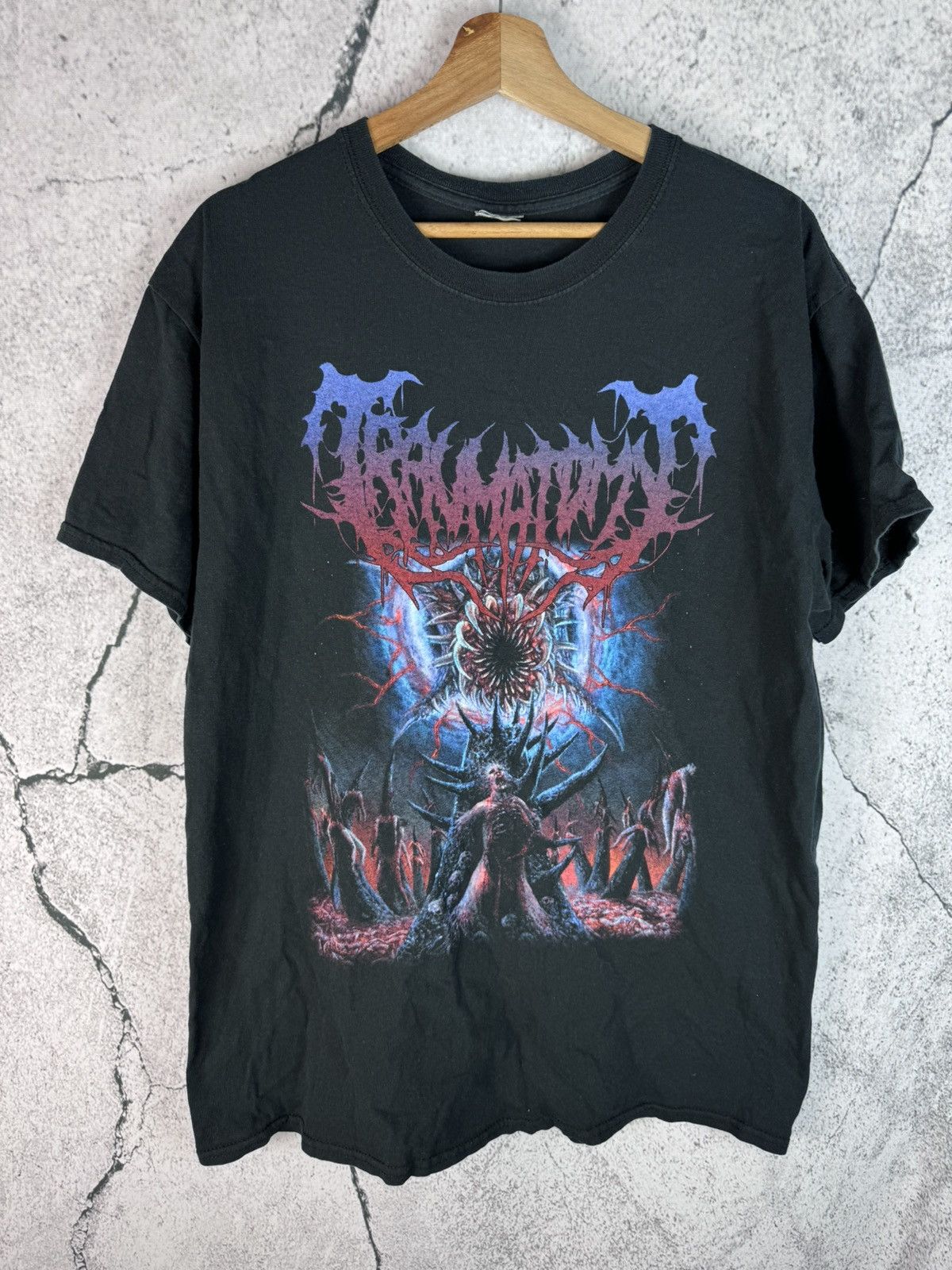 Southpole Y2K Band Morbid Opium Affliction Style Skull Cross T shirt Size US M / EU 48-50 / 2 - 1 Thumbnail
