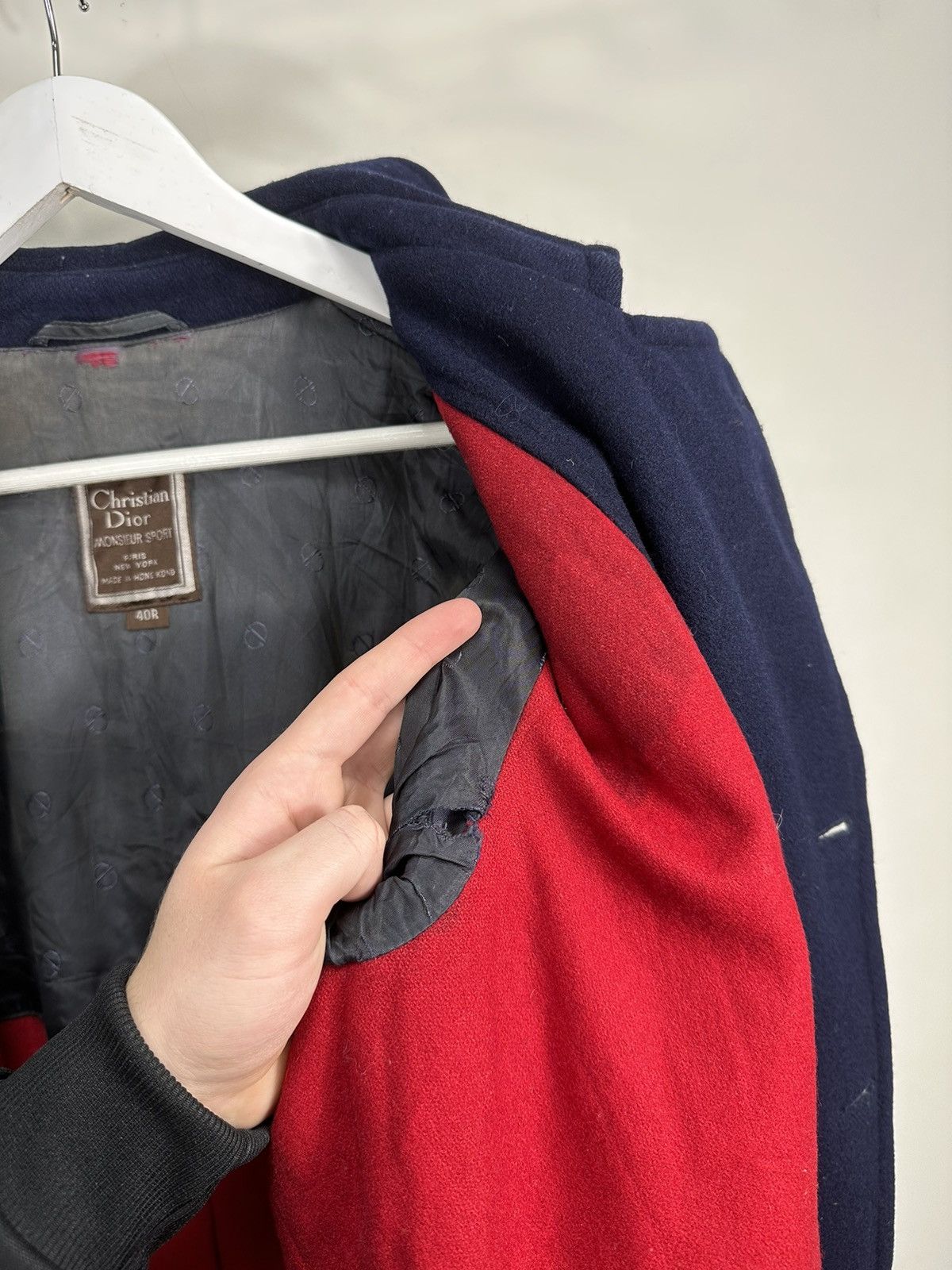 Christian Dior Monsieur Vintage 90s Christian Dior Double Breasted Luxury Wool Coat Size 40R - 20 Thumbnail