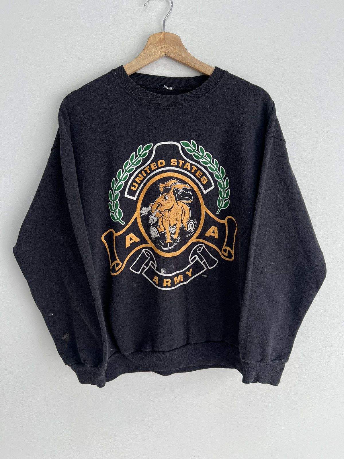 Vintage Vintage United States Army Sweater sweatshirt Size US S / EU 44-46 / 1 - 1 Thumbnail