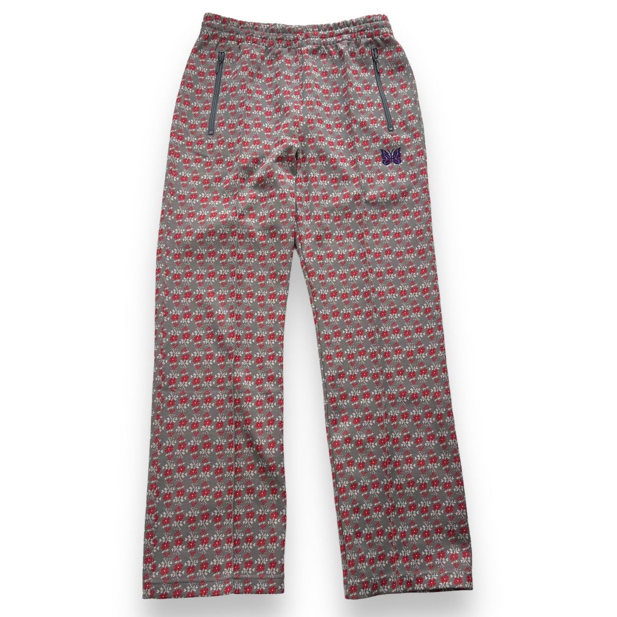 Needles Needles Flower Poly Jacquard Track Pants Size US 30 / EU 46 - 2 Thumbnail