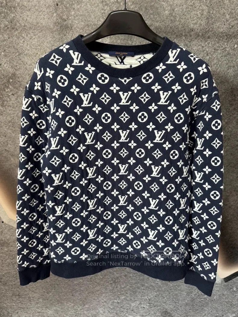 Louis Vuitton Louis Vuitton Monogram Print Sweatshirt M. Size US M / EU 48-50 / 2 - 1 Thumbnail