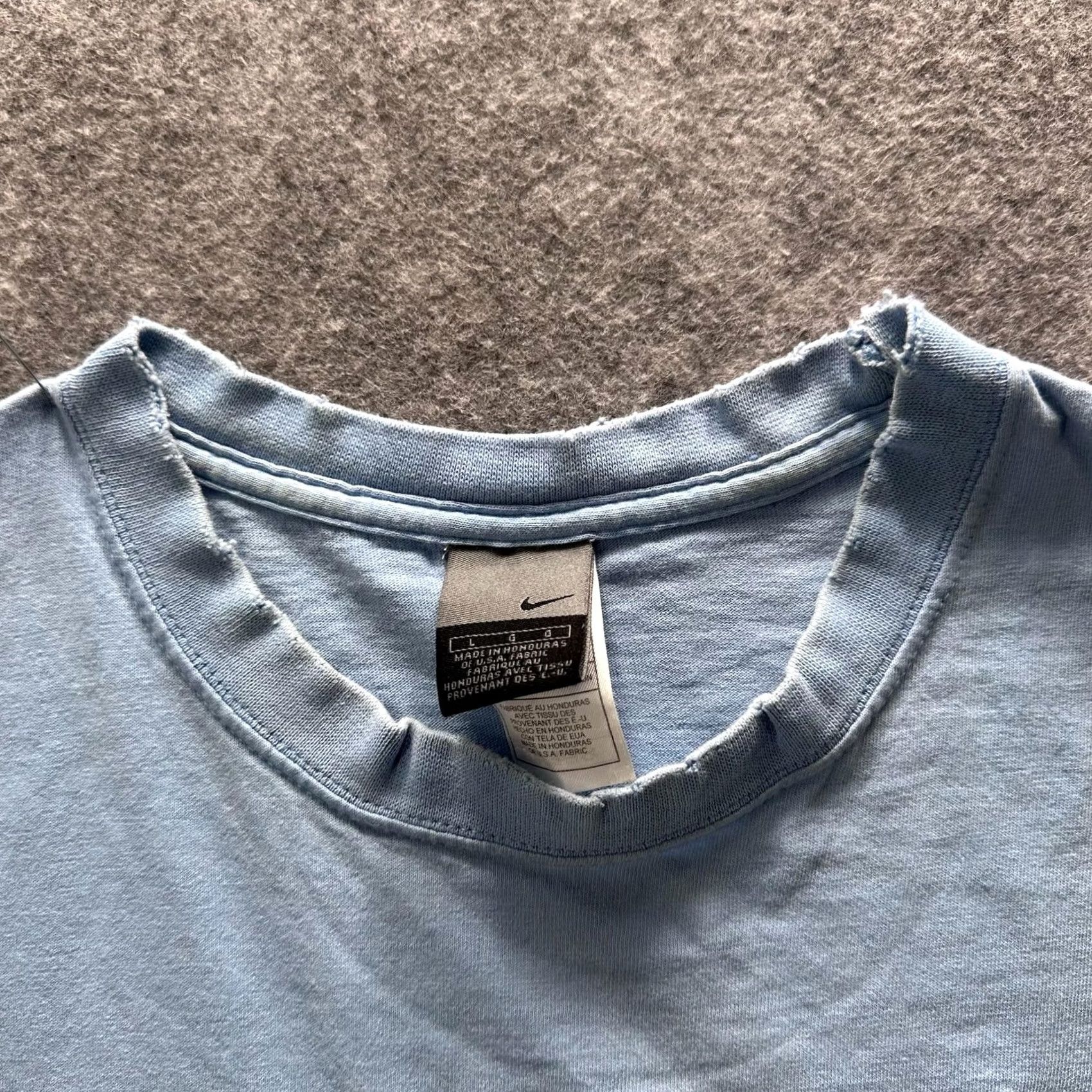 Nike Nike Shirt Mens L Blue Sleeveless Swoosh Logo Tank Crewneck Cotton Jersey Size US L / EU 52-54 / 3 - 4 Thumbnail