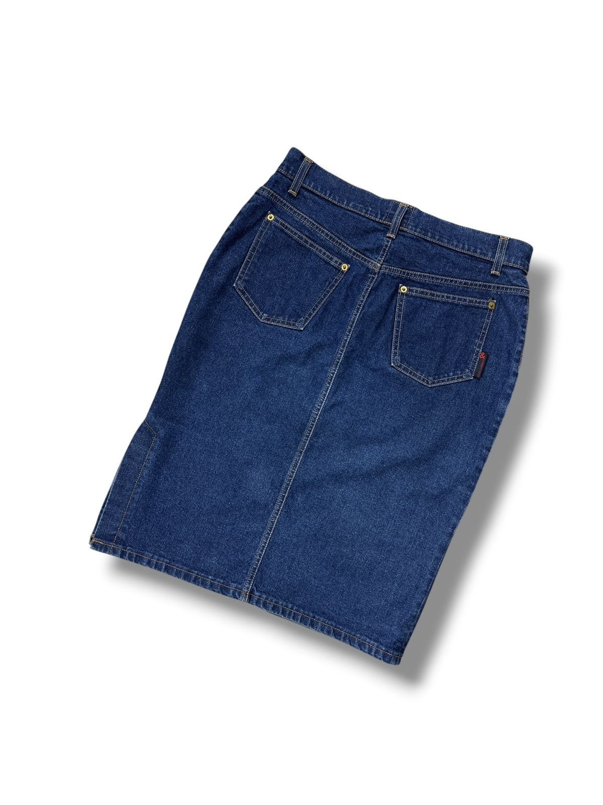 Dolce & Gabbana Vintage Dolce & Gabbana Denim Pencil Midi Skirt Made In IT Size 33" - 9 Thumbnail