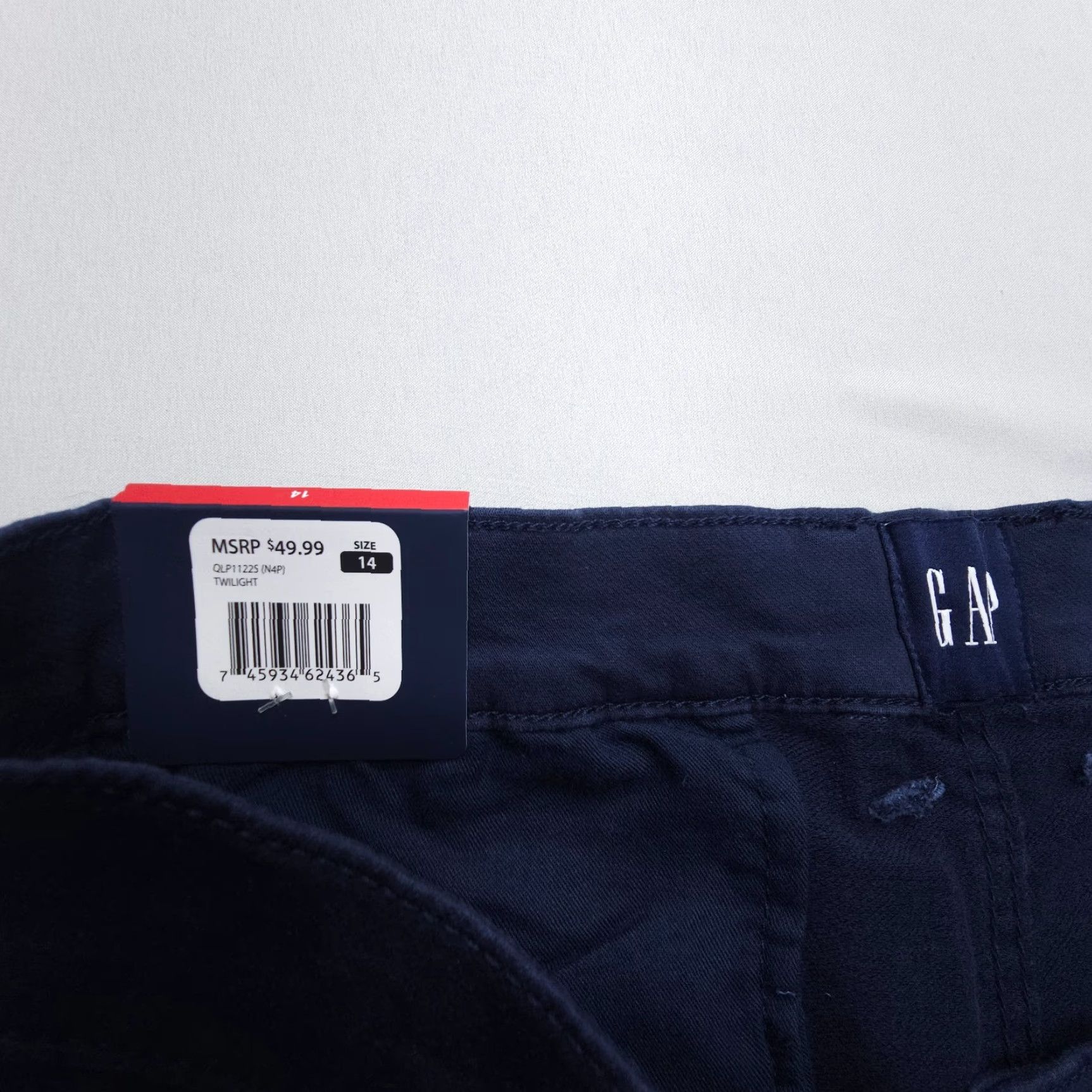 Gap GAP Stretch Skinny Chino Pants Womens 14 Blue Cotton Stretch NWT Casual Travel Skinny City/Chino Pants Womens 14 Blue Cotton Stretch NWT Size 36" / US 14 / IT 50 - 7 Thumbnail