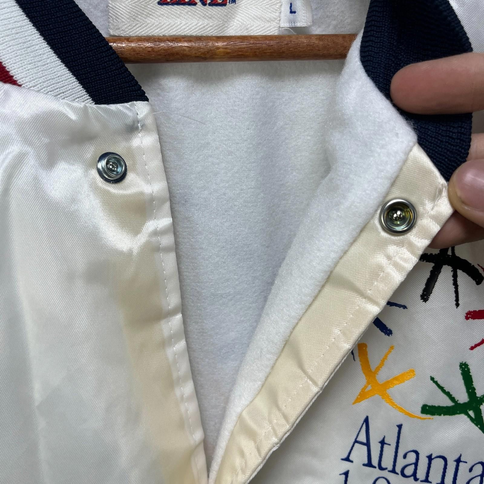 Designer Vintage 1996 Atlanta Olympics Satin Jacket Large Varsity Size ONE SIZE - 8 Thumbnail