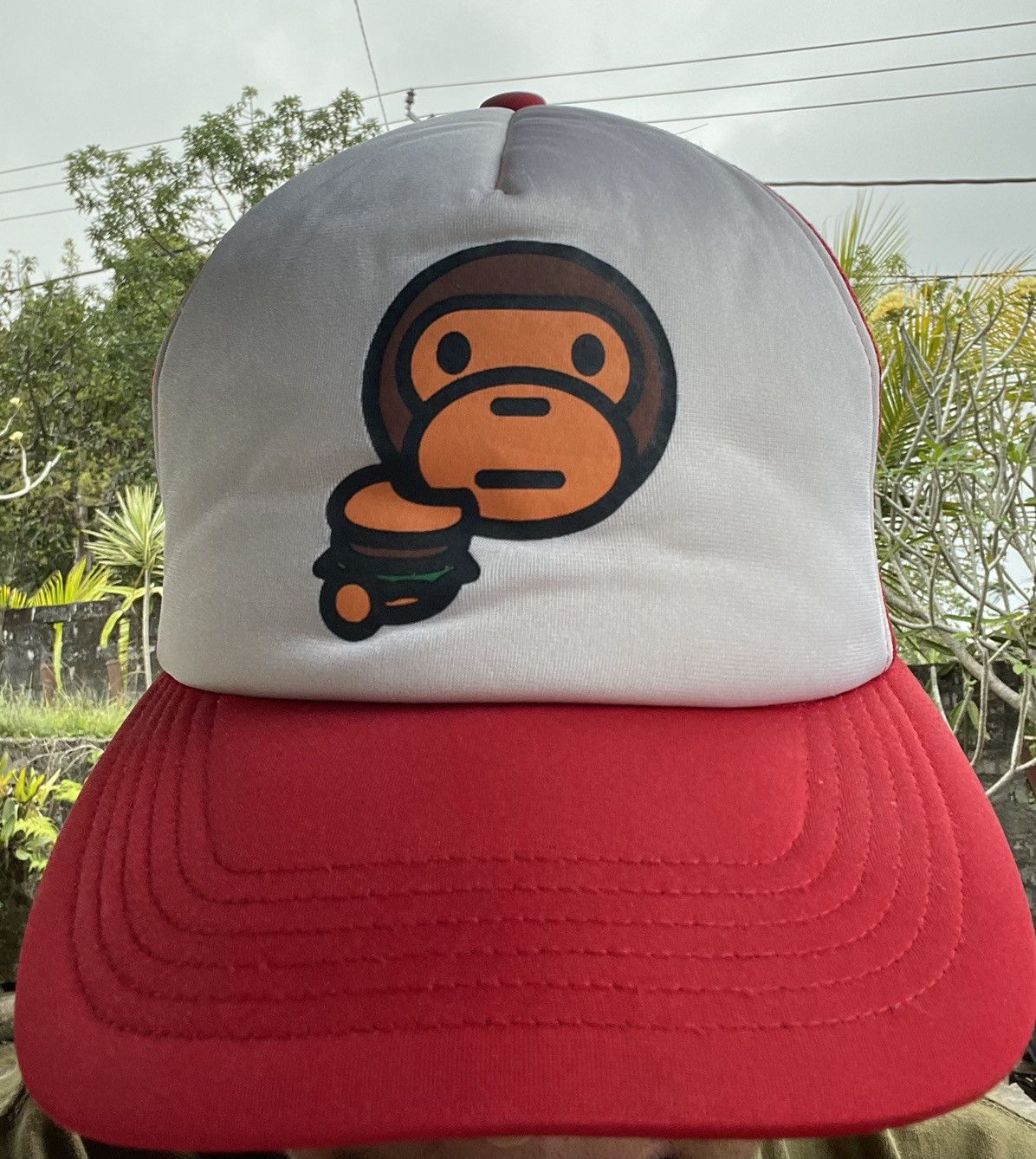 Bape OG Bape Baby Milo Eating Burger Trucker Cap Size ONE SIZE - 10 Thumbnail