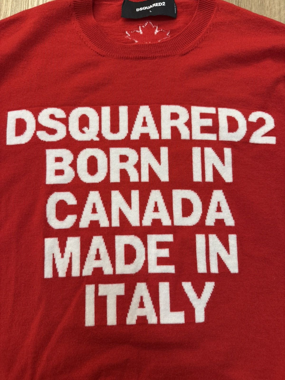 Dsquared2 Dsquared2 Born in Canada Made in Italy Wool Sweater M/L Size US L / EU 52-54 / 3 - 4 Thumbnail