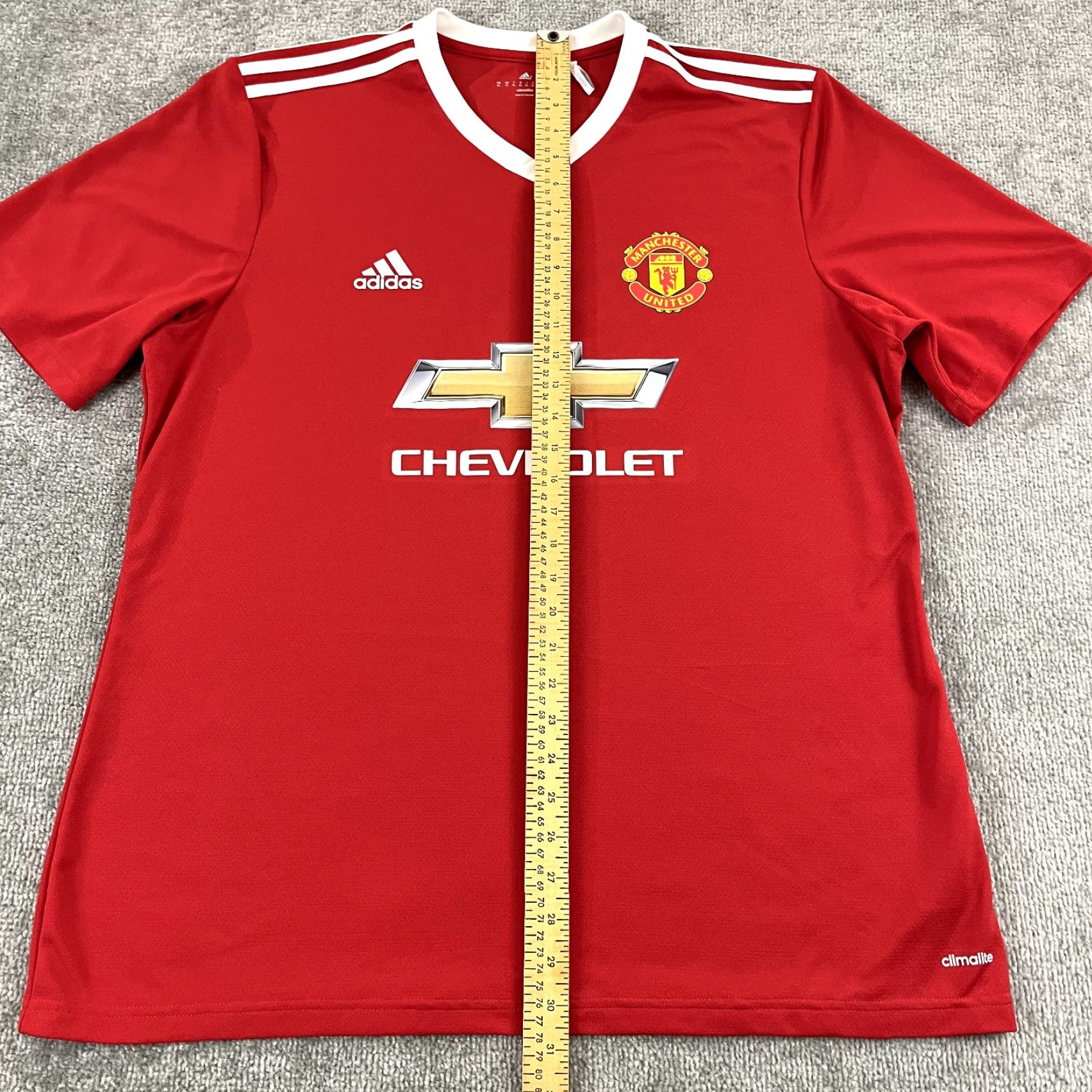 Adidas ADIDAS Shirt Mens XL Manchester United 2015-2016 Home Soccer Jersey Red Size US XL / EU 56 / 4 - 4 Thumbnail