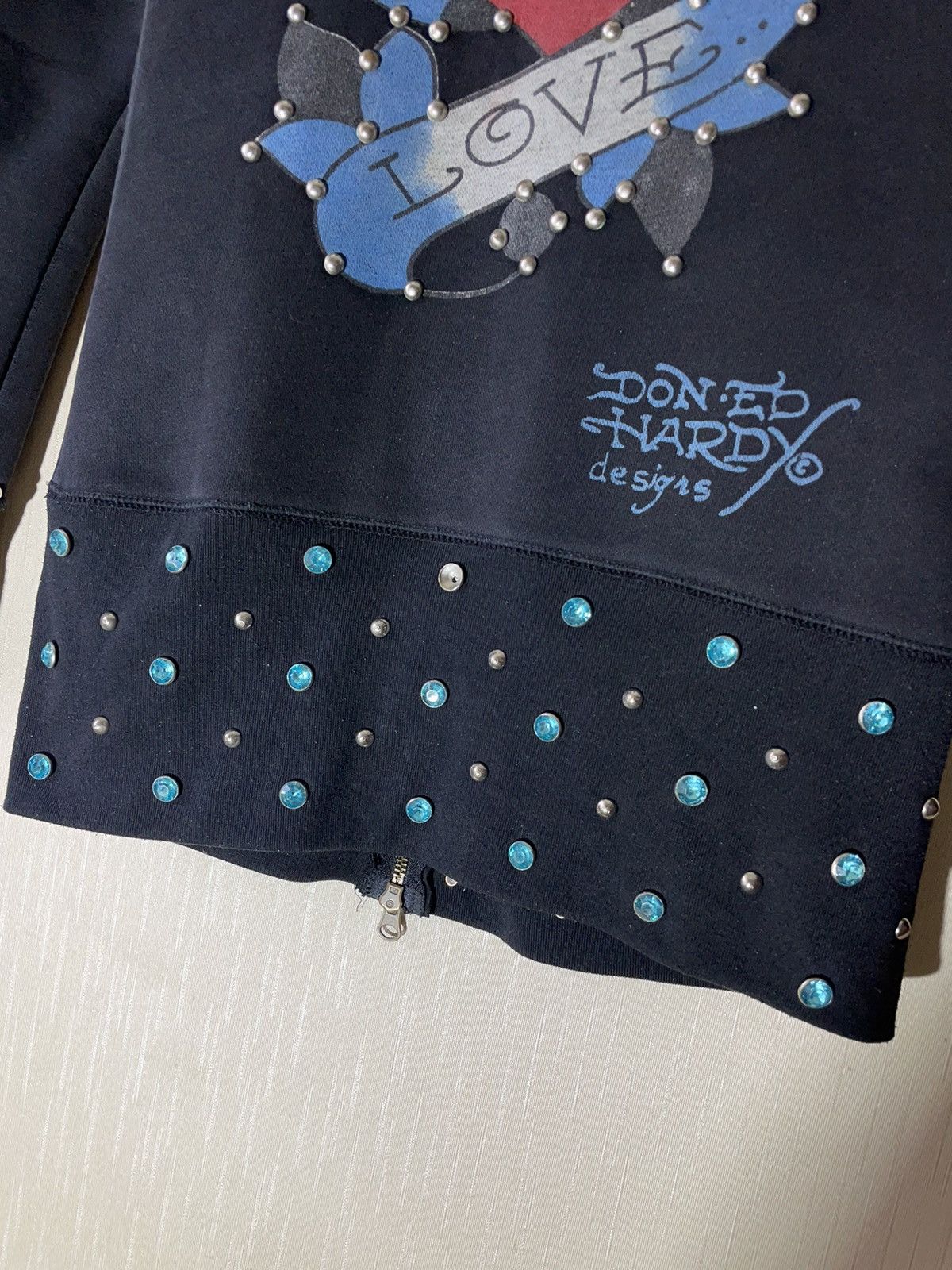 Ed Hardy × Vintage Ed hardy vintage streetwear hoodie 90s Size M / US 6-8 / IT 42-44 - 5 Thumbnail