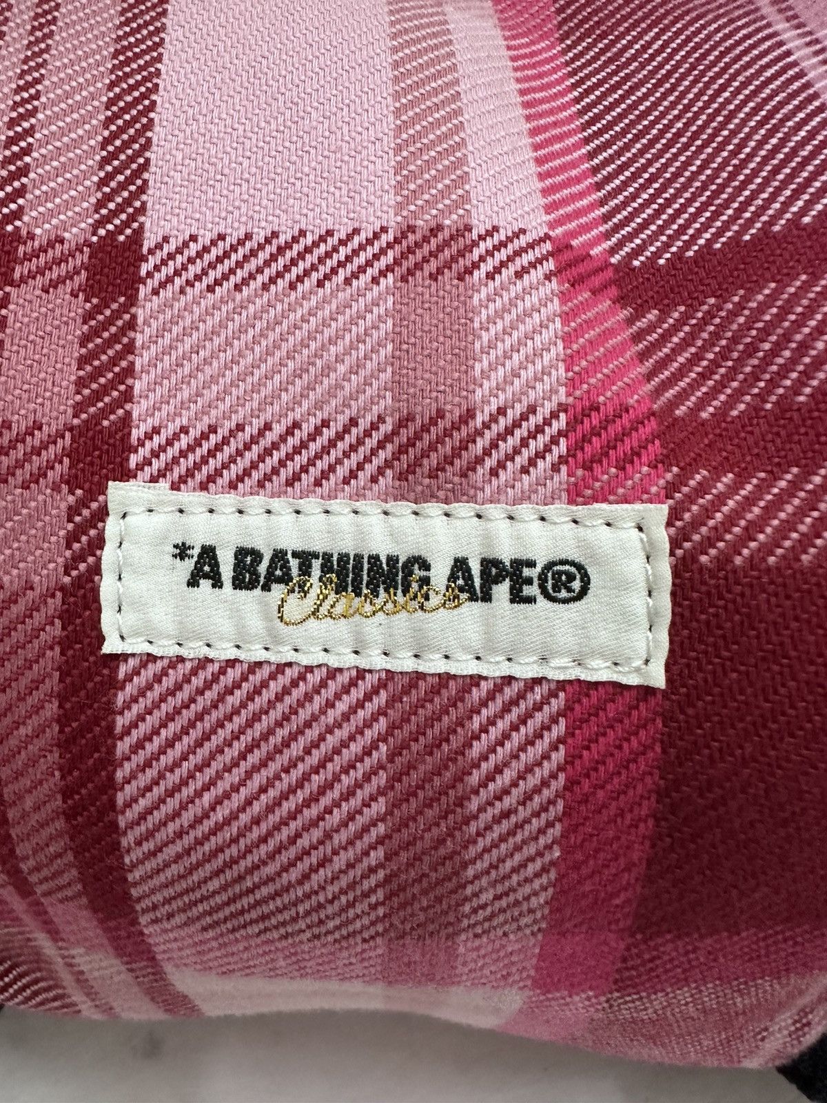 Bape 🇯🇵 A Bathing Ape Checked Boston Duffle Bag Size ONE SIZE - 7 Thumbnail