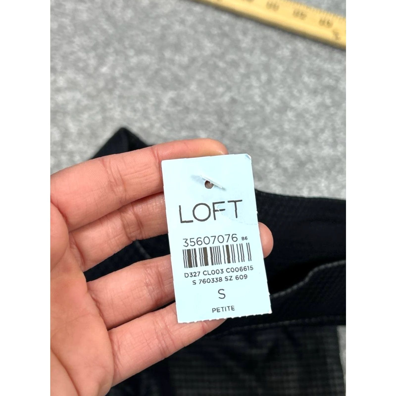 Loft LOFT Leggings Women Small Petite Black Houndstooth Jacquard Stretch Mid Rise New Women Size 28" / US 6 / IT 42 - 7 Thumbnail