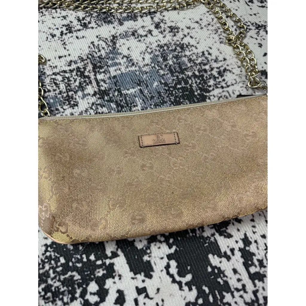 Gucci Gucci GG Pochette Monogram Bag Beige Size ONE SIZE - 3 Thumbnail