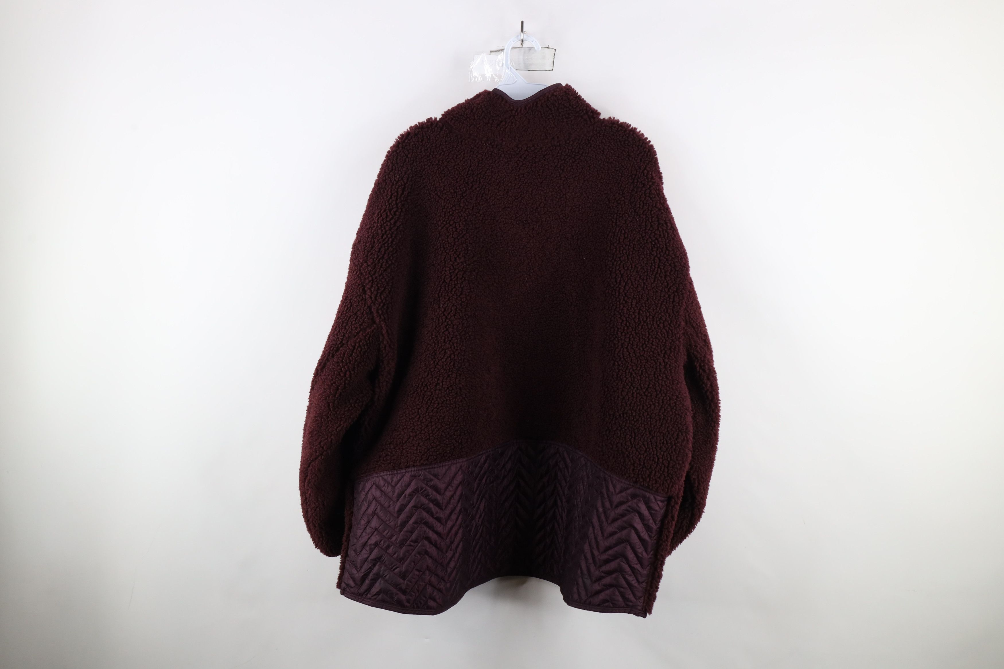 Athleta × Vintage Athleta Deep Pile Fleece Snap Button Pullover Sweatshirt Size XXL / US 16-18 / IT 52-54 - 10 Thumbnail