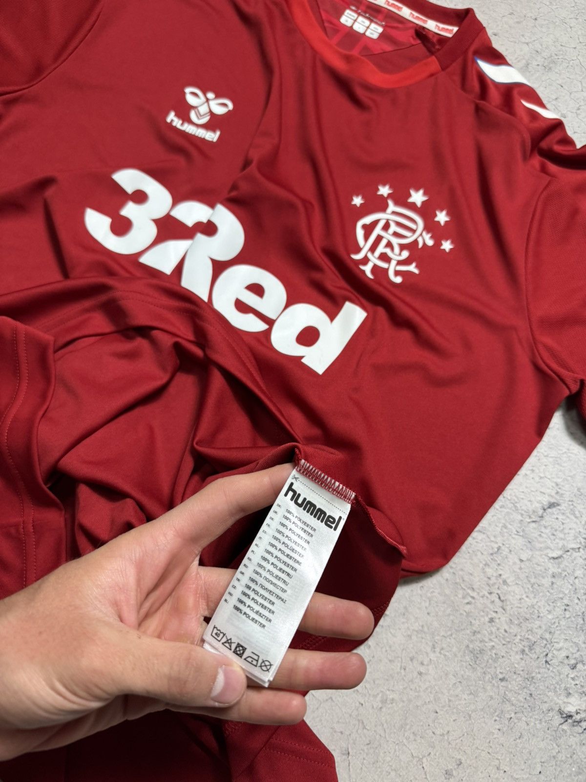 Hummel Hummel Glasgow Rangers 2019/2020 Vintage Soccer Jersey Size US XL / EU 56 / 4 - 10 Thumbnail